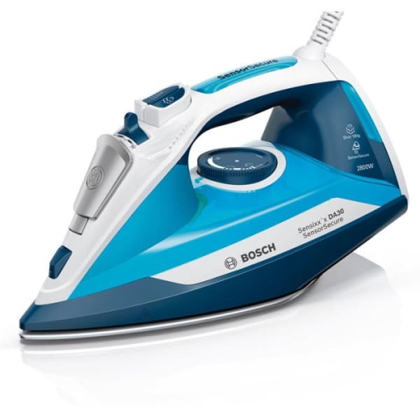 Fer à repasser BOSCH 2800W bleu (TDA3028210) Fer à repasser BOSCH 2800W bleu (TDA3028210)